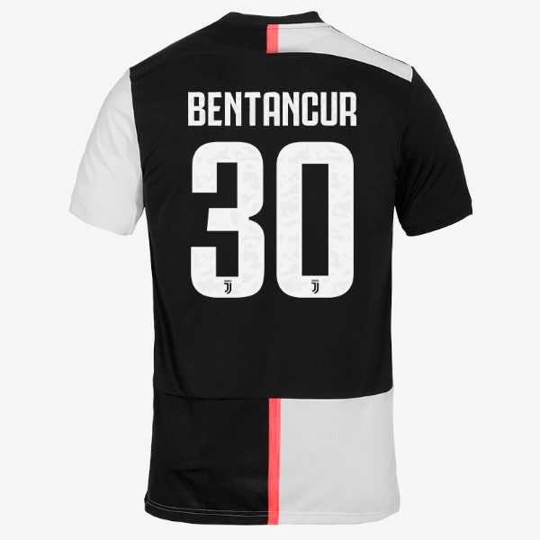 Camiseta Juventus NO.30 Bentancur 1ª 2019-2020 Blanco Negro